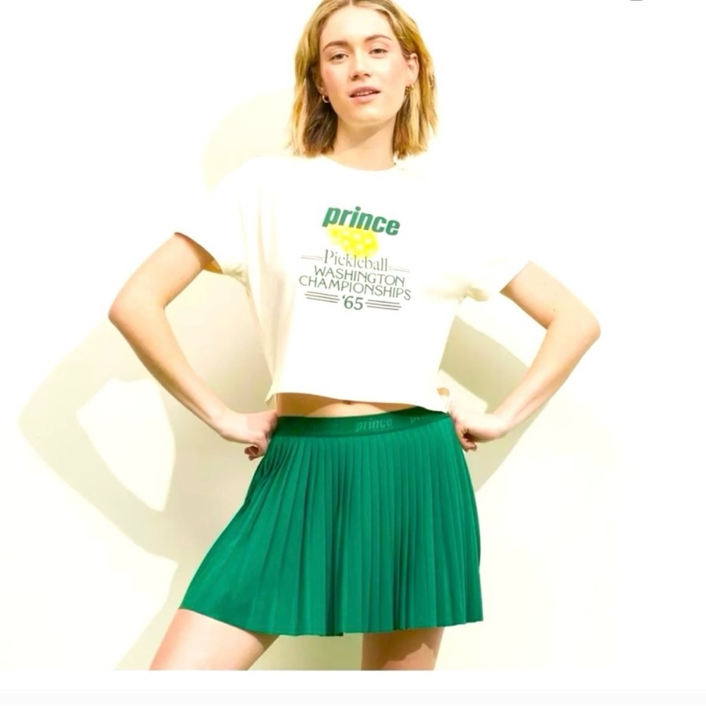 Prince Vibrant Green Tennis Pickleball Skirt NWOT